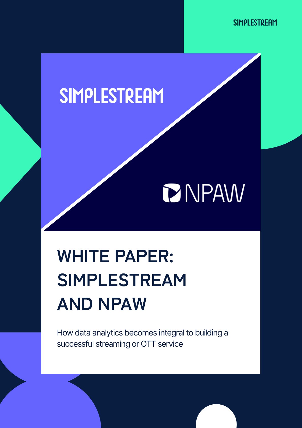 White Paper - Simplestream & NPAW Cover